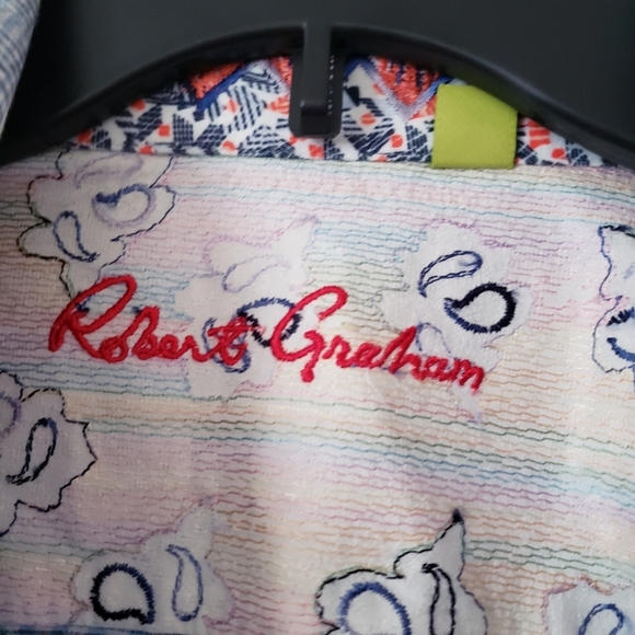 Robert Graham flip cuff longe sleeve shirt XL - Picture 11 of 11